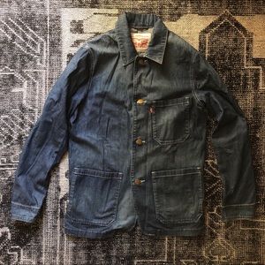 Levi’s Denim Engineer Coat Jacket SZ Small